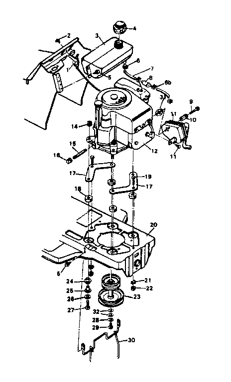 Craftsman 502254210 engine mount diagram