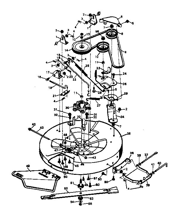 Craftsman 502254210 blade housing diagram
