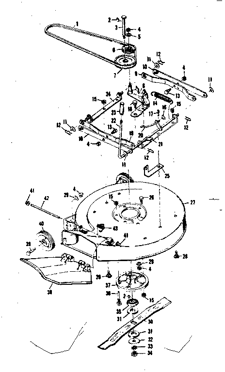 Craftsman 50281370 blade housing diagram