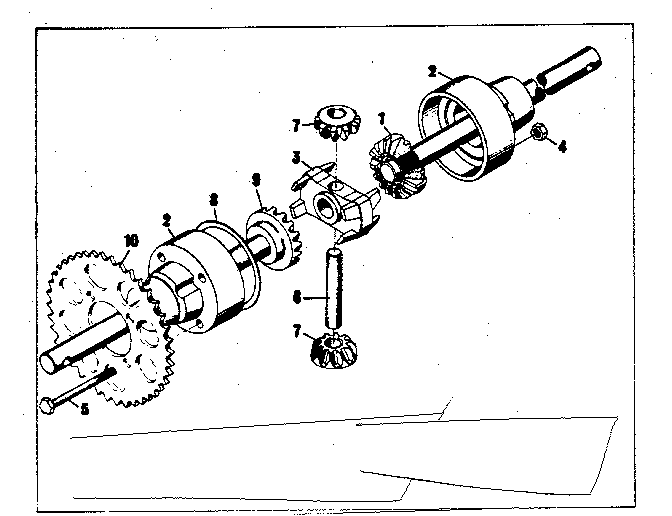 Craftsman 50281370 differential parts diagram