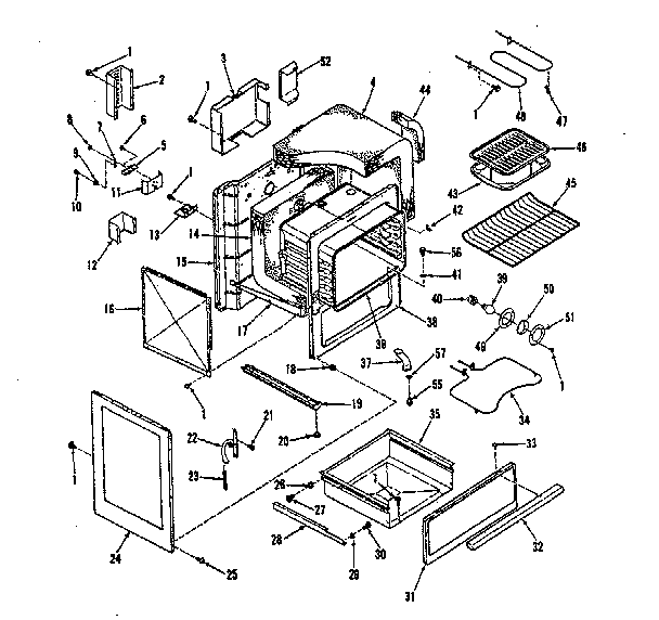 Kenmore 9119358710 body section diagram