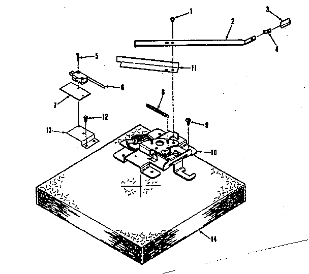 Kenmore 9119358710 power lock section diagram