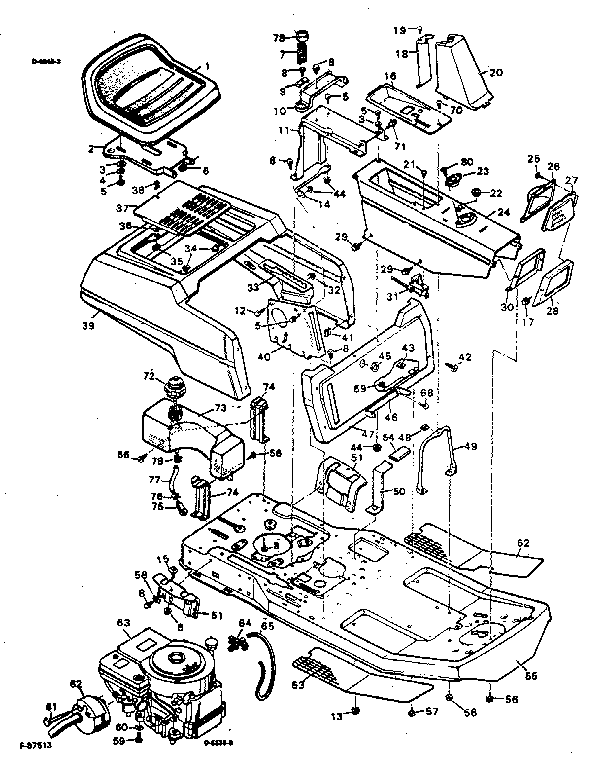 Craftsman 502254150 body and chassis diagram