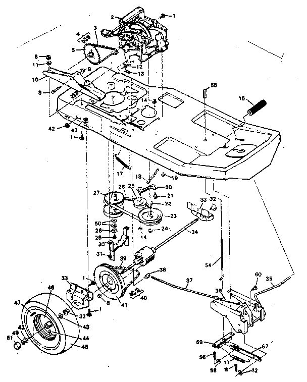 Craftsman 502254150 drive system diagram