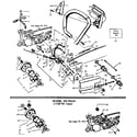 Craftsman 358356101 handle/chain and guide bar  assembly diagram