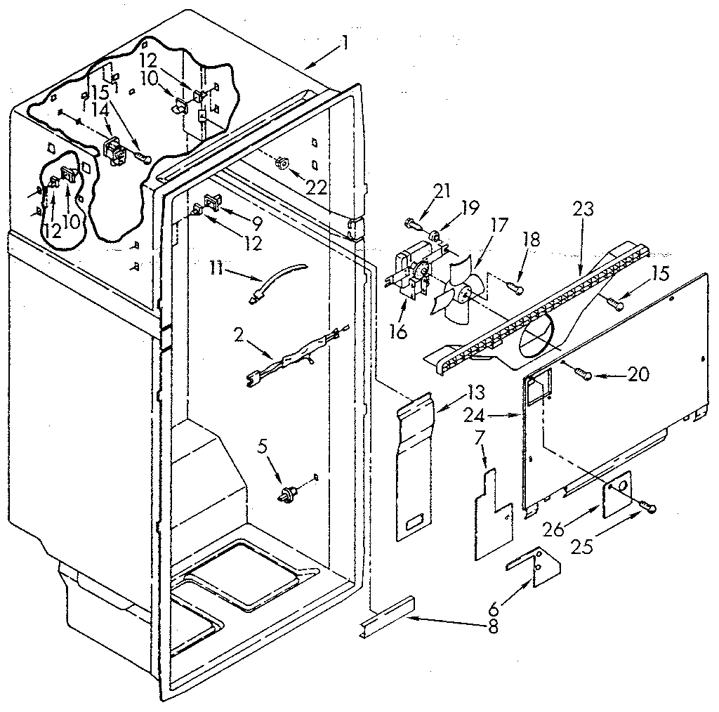 Kenmore 1068798480 liner diagram