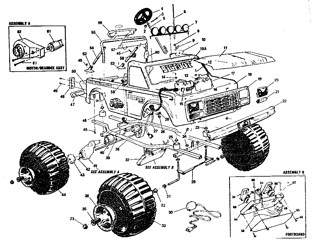 Sears 86569 bigfoot pp990 & 0990 diagram