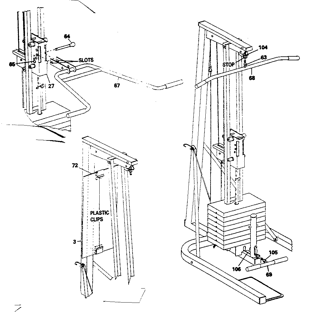 DP 15-7000 handle assembly diagram