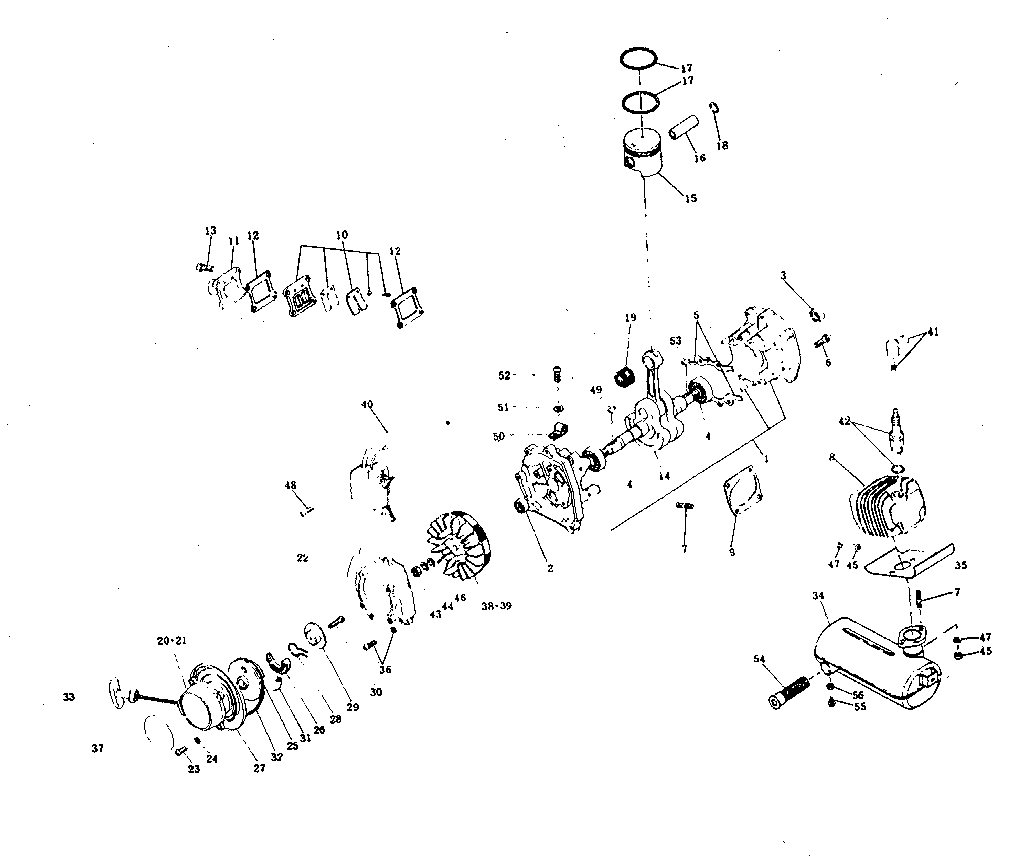 Craftsman 636796912 crankcase diagram