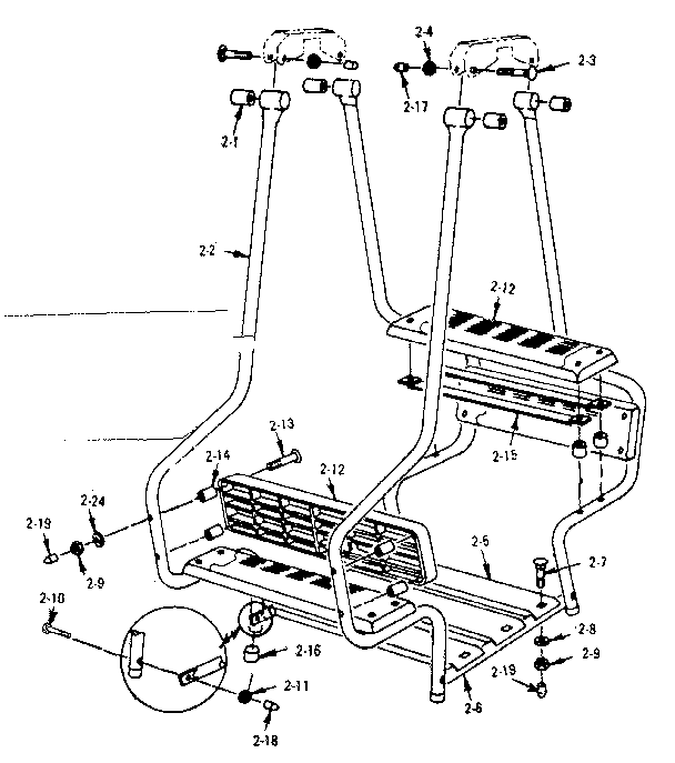 Sears 70172093-0 lawnswing assembly no. 7202 diagram