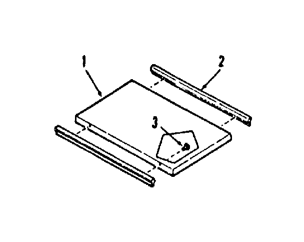 Kenmore 9114698612 optional griddle/grill cover module kit diagram