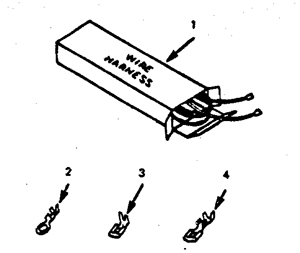 Kenmore 9114698612 wire harnesses and components diagram