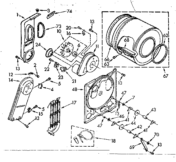 Kenmore 11087850800 bulkhead parts diagram