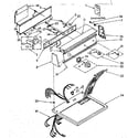 Kenmore 11086874100 top and console parts diagram