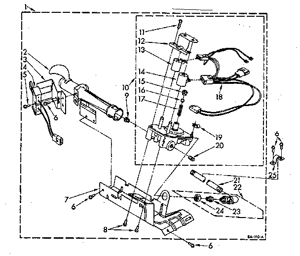 Kenmore 11087810100 694670 burner assembly diagram