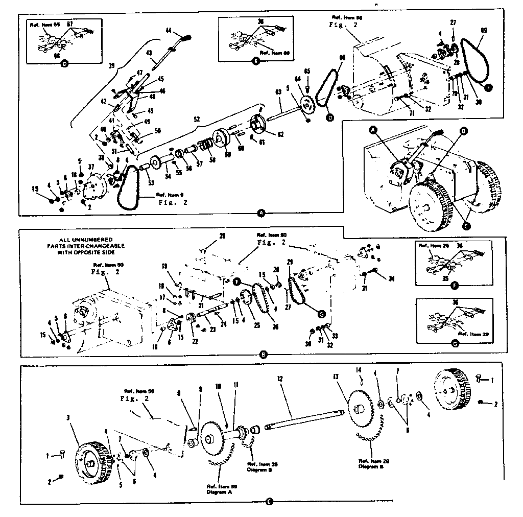 Craftsman 53590600 wheel and tire assembly diagram