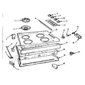 Kenmore 1037964400 maintop and body section diagram
