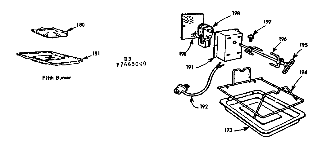 Kenmore 1037665004 optional equipment diagram