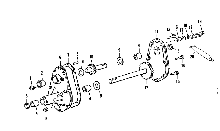 Craftsman 13180379 gear case assembly no. 66029 diagram