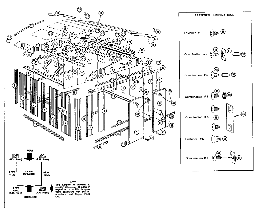 Sears 69660642 replacement parts diagram