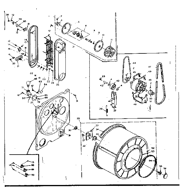 Kenmore 1106308803 bulkhead assembly diagram