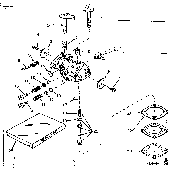Craftsman 53691184 carburetor diagram
