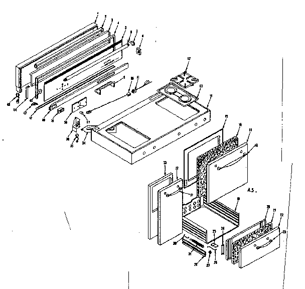 Kenmore 1197616700 body section diagram