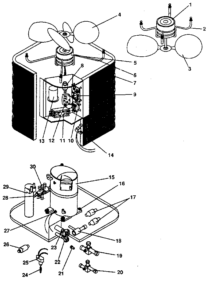 ICP CH3060VKA2 functional parts all models diagram