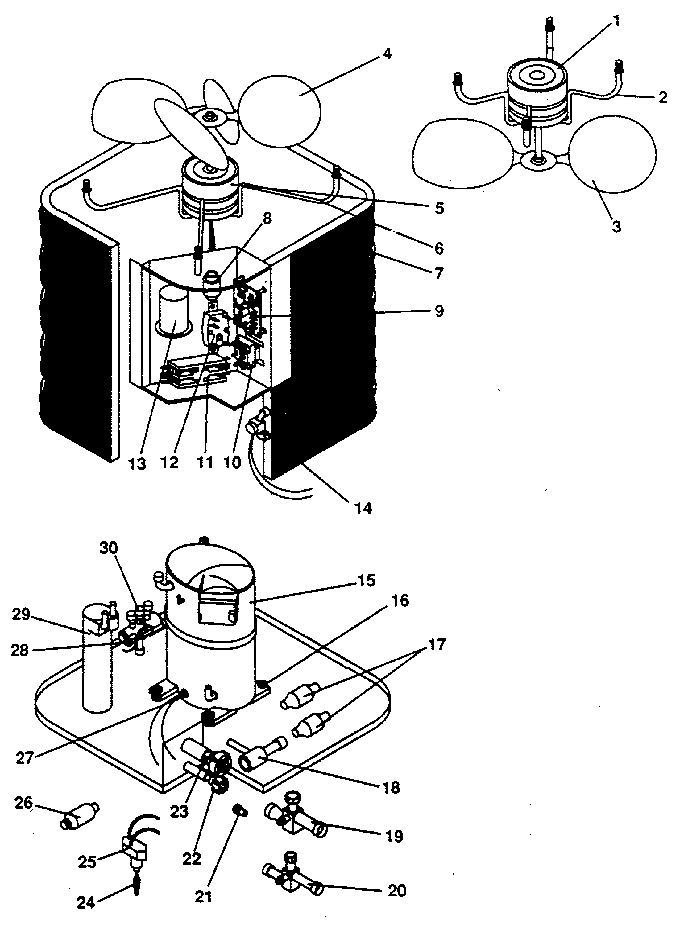 ICP CH3060VKA2 functional parts all models diagram