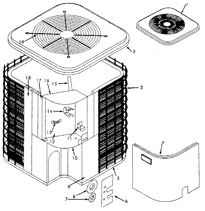 ICP CH3060VKA2 non-functional parts-all models diagram