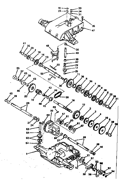 Peerless 803 peerless transaxle diagram