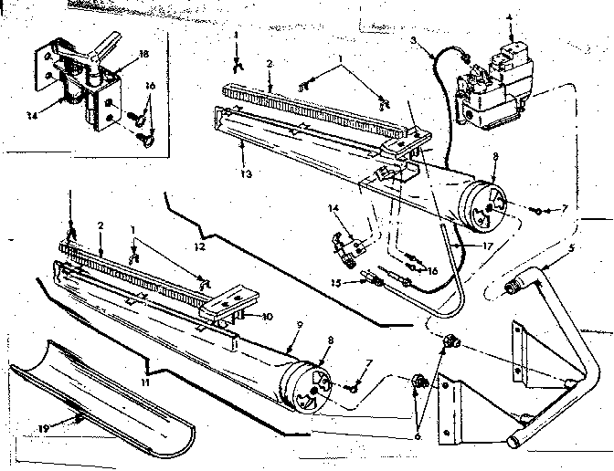 Kenmore 8676610 burner & manifold assembly diagram