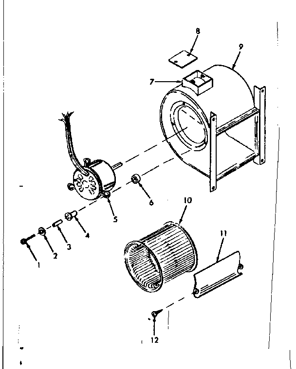 Kenmore 8676610 h - q blower assembly diagram