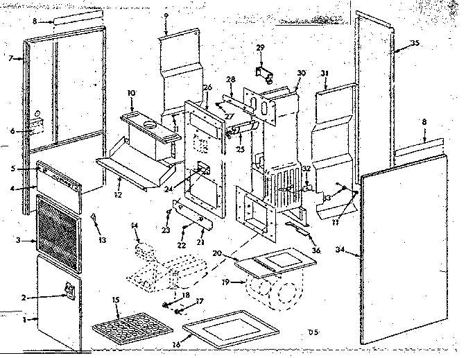 Kenmore 8676610 furnace assemblies diagram