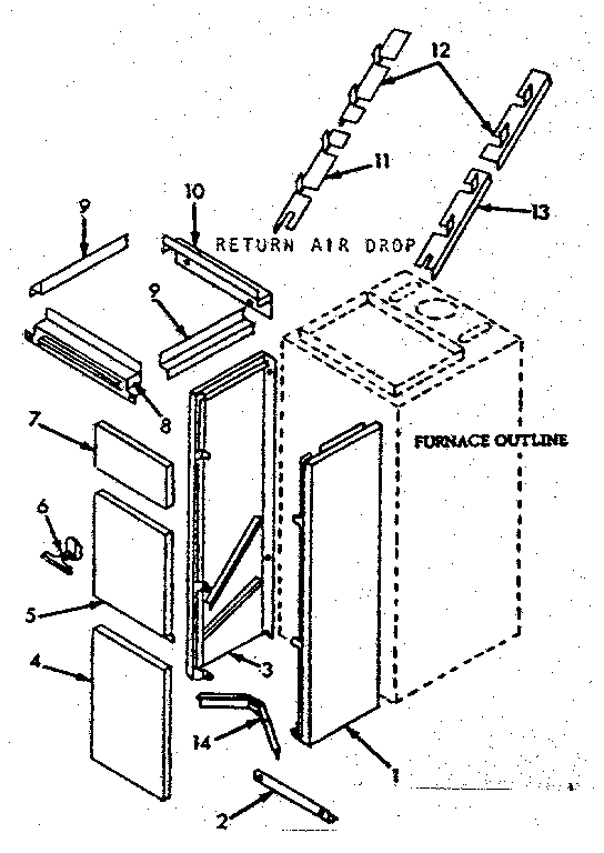 Kenmore 8676610 cabinet diagram