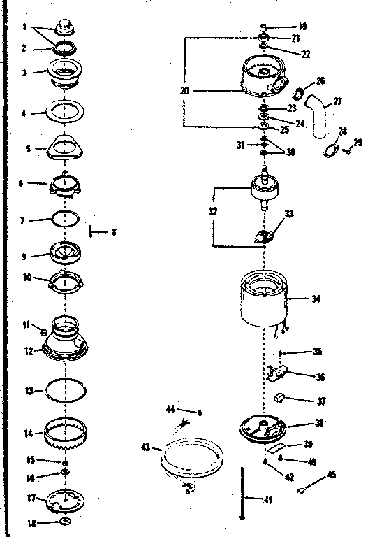 Kenmore 17565380 body and end bell assembly diagram