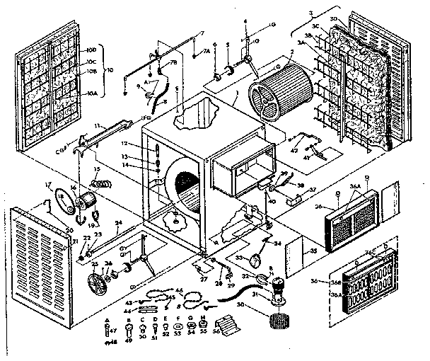 Kenmore 5656156 functional replacement parts diagram