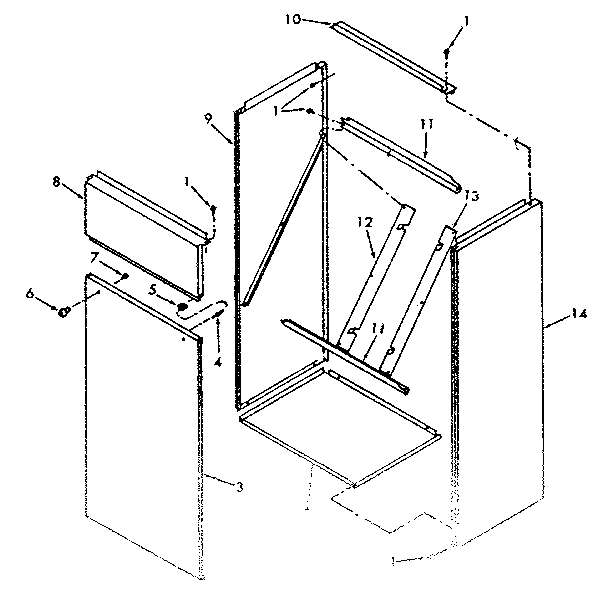 ICP VG-105AE-1R cabinet/ 105ae-1r diagram