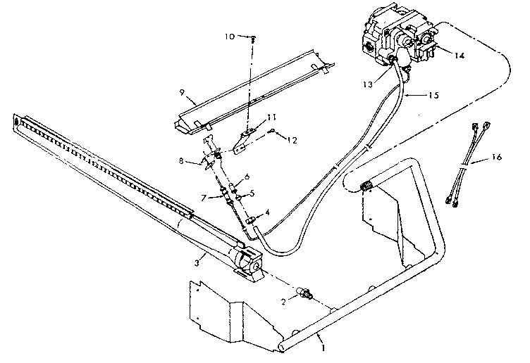 Whirlpool FXC43-135C-1 burner and manifold assembly diagram