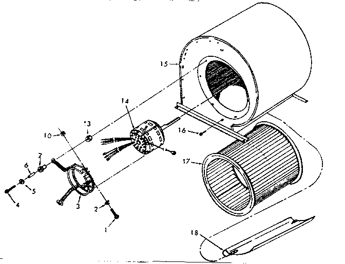 Whirlpool FXC43-135C-1 blower diagram