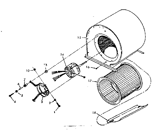 Whirlpool FXC43-135C-1 blower diagram