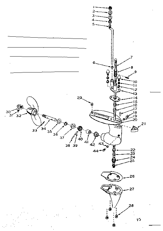 Craftsman 21758512 gear box assembly diagram