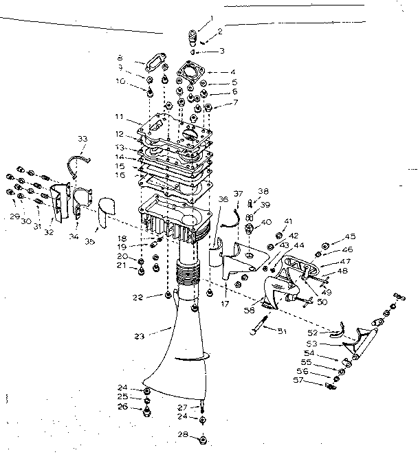 Craftsman 21758530 column assembly diagram