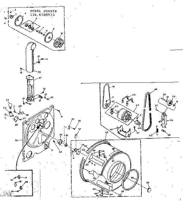 Kenmore 1106508933 bulkhead assembly diagram