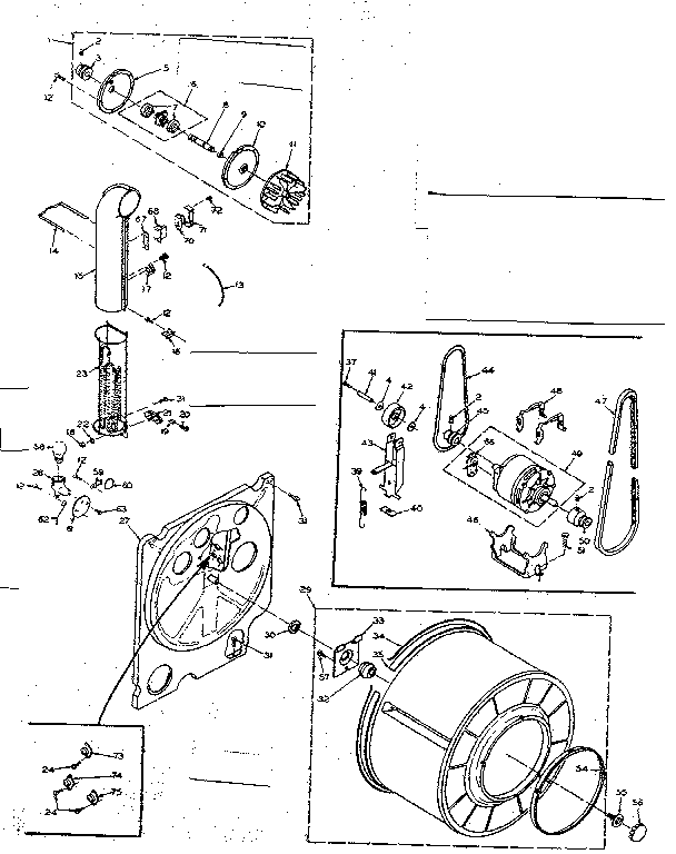 Kenmore 1106518801 bulkhead assembly diagram
