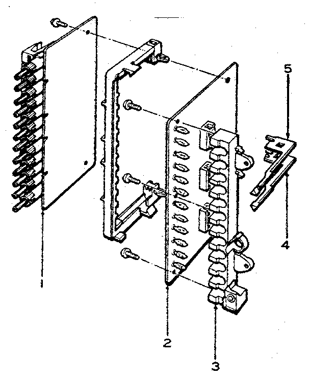 LXI 56442080800 pre-set tuning and memory circuit board units break down diagram