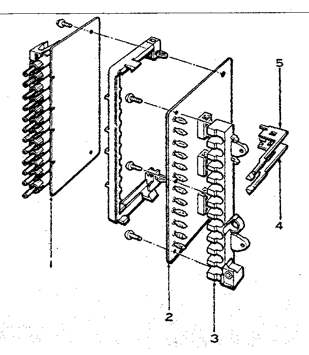 LXI 56442090800 pre-set tuning and memory circuit board units break down diagram