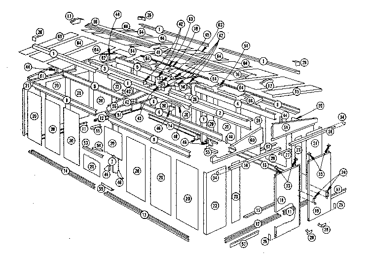 Sears 69660405 replacement parts diagram
