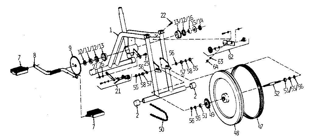 Vitamaster PRO-1000 flywheel assembly diagram