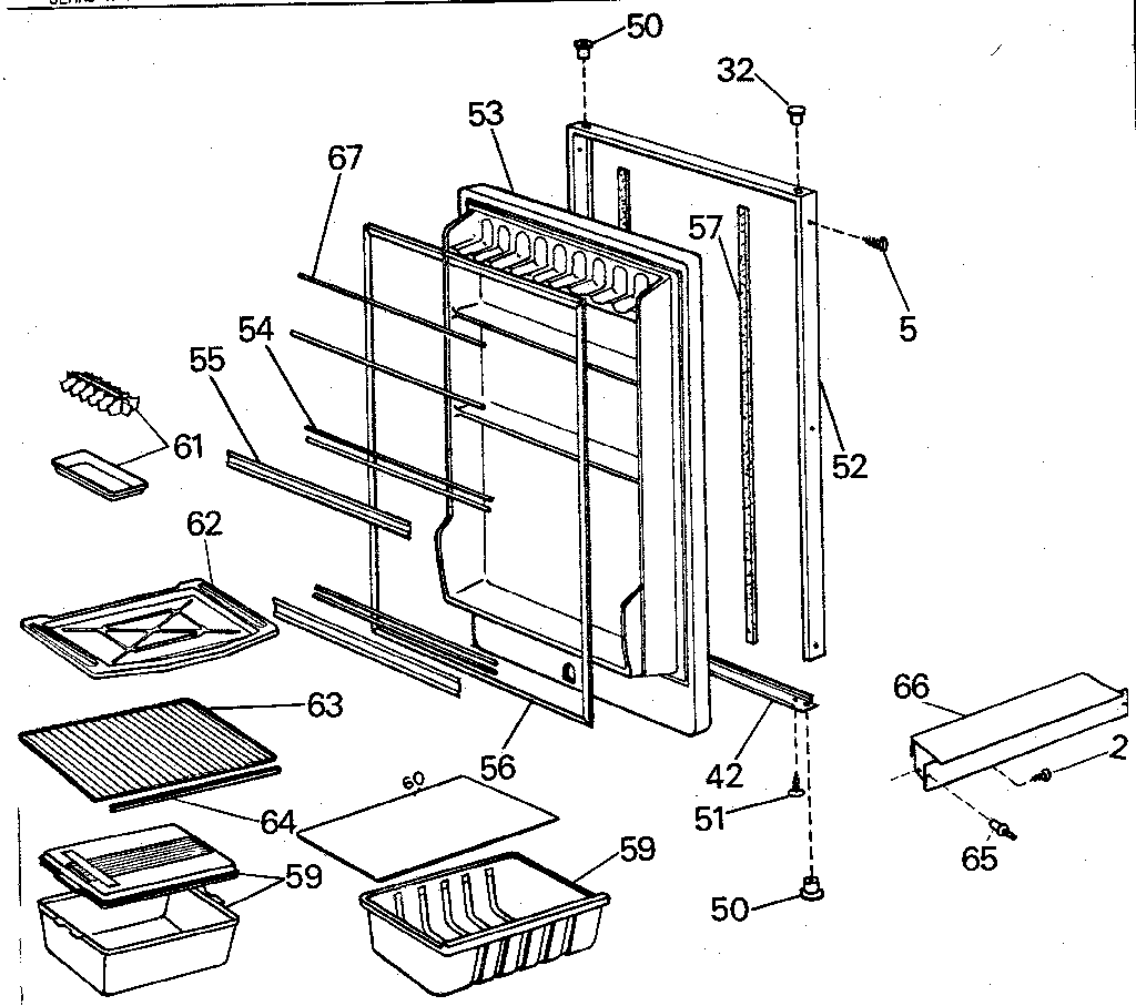 Norcold DE-728 single door diagram
